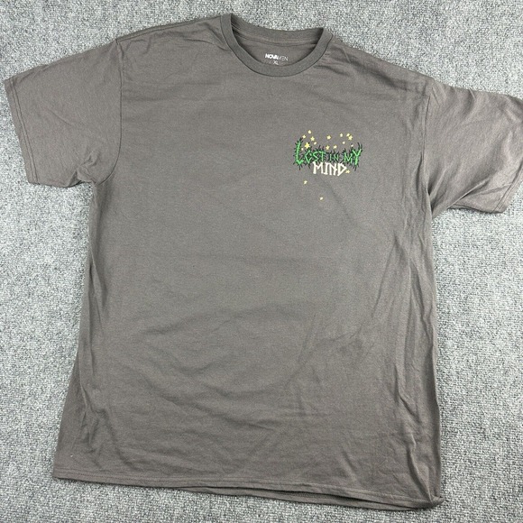 Lost in My Mind Charcoal Graphic Mens T Shirt Size XL - Picture 1 of 8